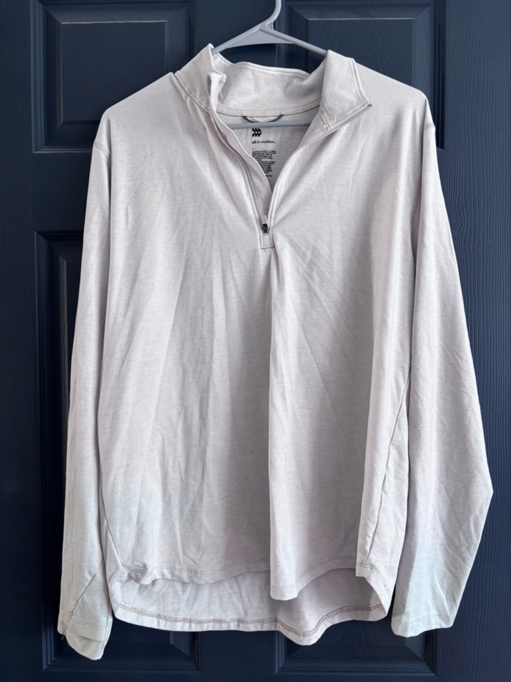 tan Quarter-Zip Pullover